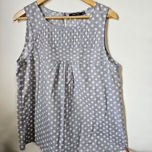 EUC DOE & RAE POLKA DOT TANK TOP SIZE LARGE